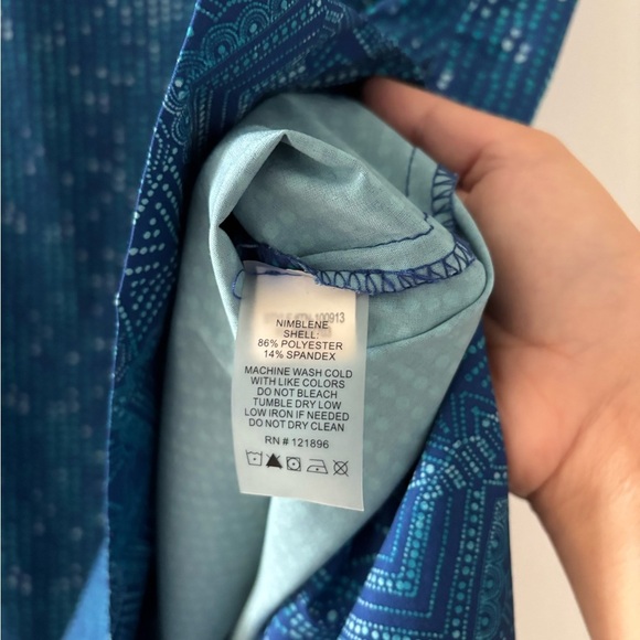 Title Nine Nimblene Cover Up Tunic Dress Matrix Blue Dot Outdoor - Picture 5 of 7